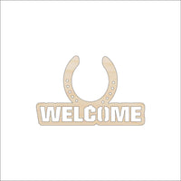 Horseshoe Wood Craft Shape - Laser Cut Baltic Birch Unfinished DIY Wood Art Supplies SGN53 - The Wood Shape Store