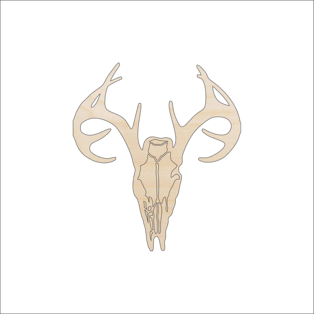 Deer Wood Craft Shape - Laser Cut Baltic Birch Unfinished DIY Wood Art Supplies DER18 - The Wood Shape Store