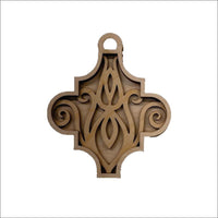 3D Laser Cut Ornament – Baltic Birch Wood Craft Supplies | DIY Wood Ornament Kit DS13 - The Wood Shape Store