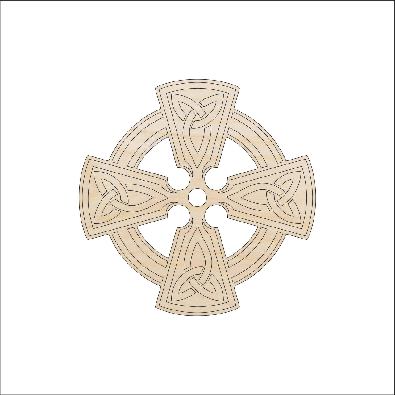 Cross Wood Craft Shape - Laser Cut Baltic Birch Unfinished DIY Wood Art Supplies REL11 - The Wood Shape Store