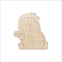 Fairy Door Wood Craft Shape - Laser Cut Baltic Birch Unfinished DIY Wood Art Supplies BLD76 - The Wood Shape Store