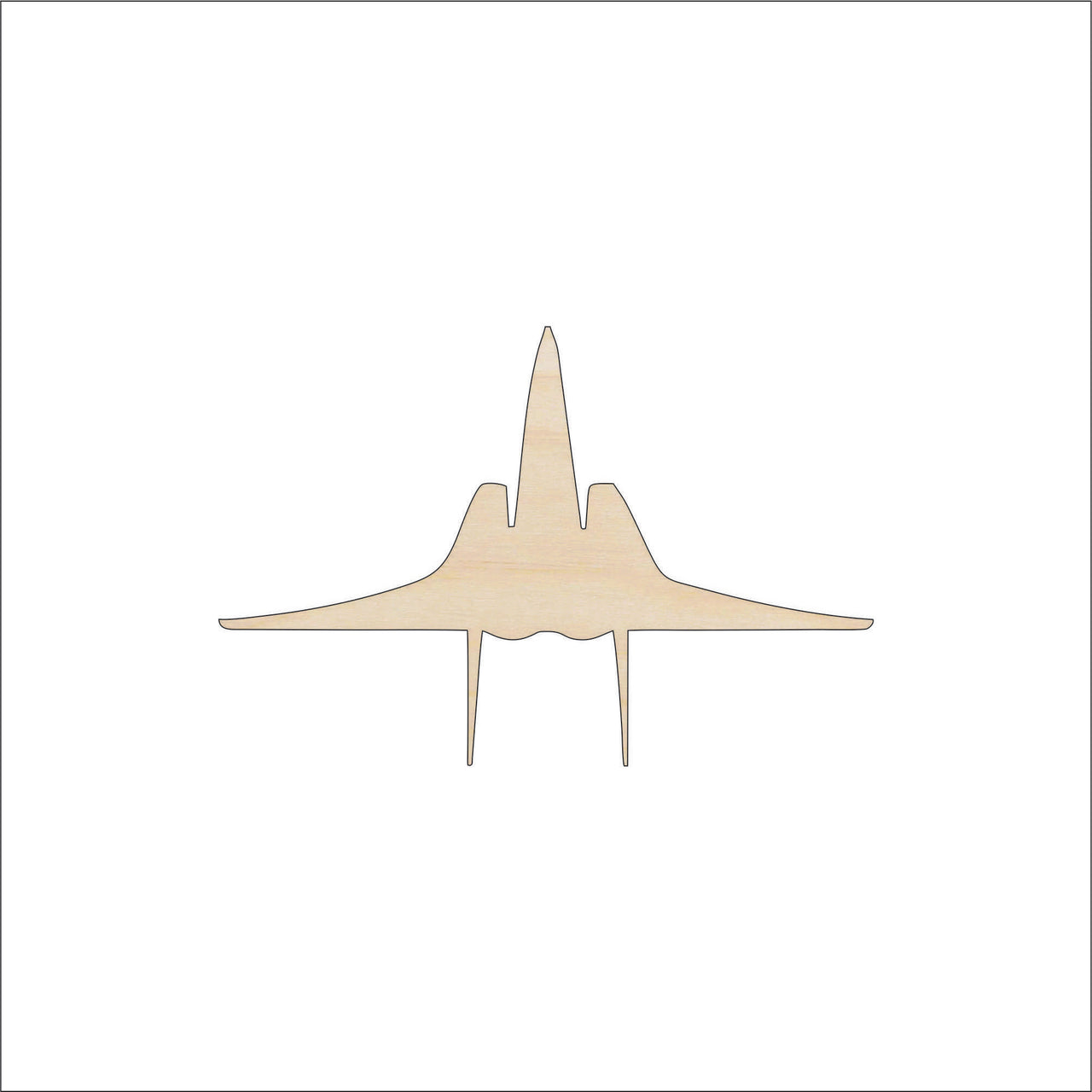 Airplane Wood Craft Shape - Laser Cut Baltic Birch Unfinished DIY Wood Art Supplies PLN18 - The Wood Shape Store