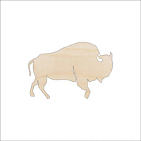 Bison Buffalo Wood Craft Shape – Laser Cut Baltic Birch Unfinished DIY Wood Art Supplies ANML62 - The Wood Shape Store