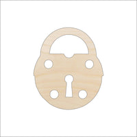 Key Wood Craft Shape - Laser Cut Baltic Birch Unfinished DIY Wood Art Supplies KEY7 - The Wood Shape Store