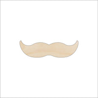 Mustache Wood Craft Shape - Laser Cut Baltic Birch Unfinished DIY Wood Art Supplies PPL53 - The Wood Shape Store