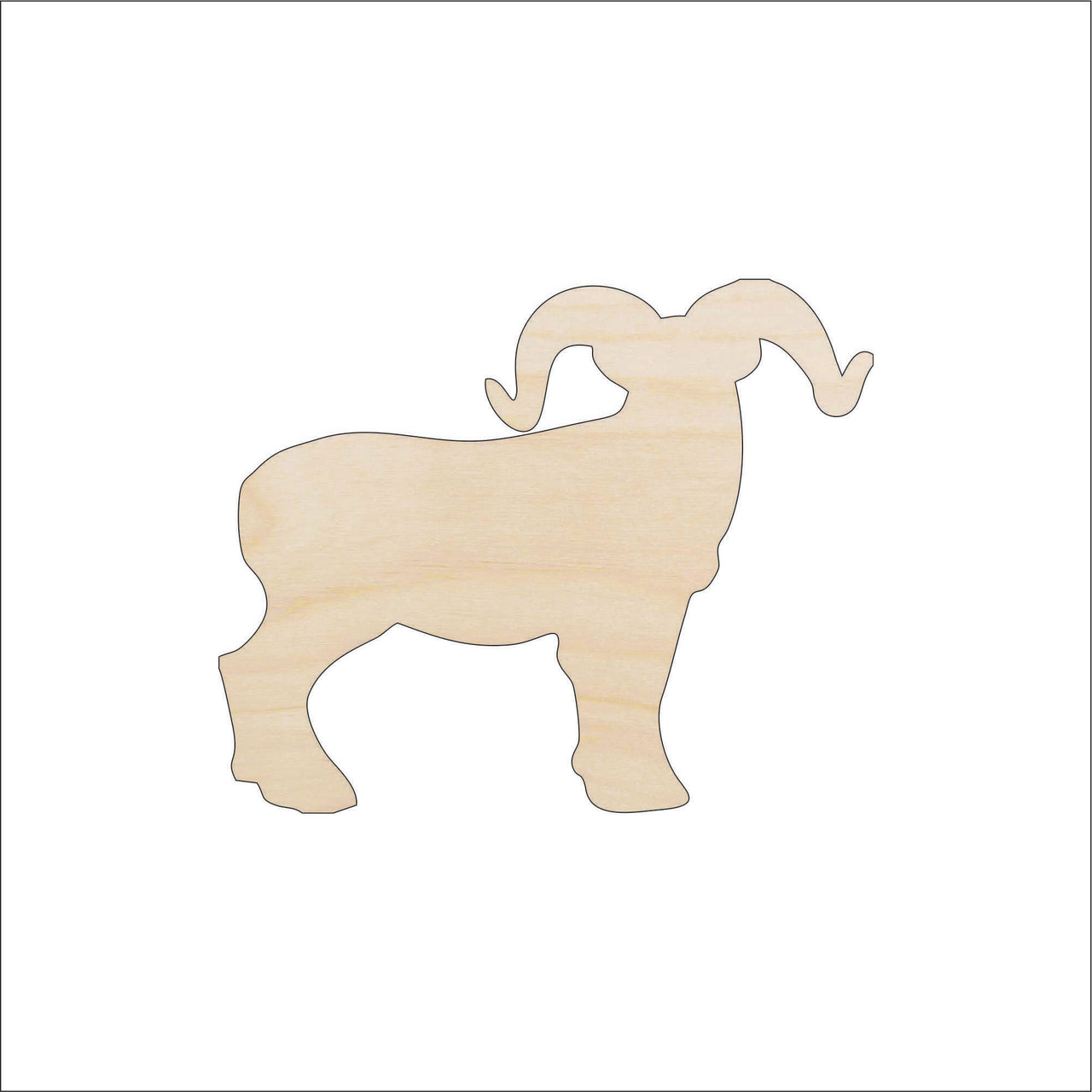 Sheep Wood Craft Shape - Laser Cut Baltic Birch Unfinished DIY Wood Art Supplies SHP31 - The Wood Shape Store