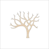 Tree Wood Craft Shape - Laser Cut Baltic Birch Unfinished DIY Wood Art Supplies TRE60 - The Wood Shape Store