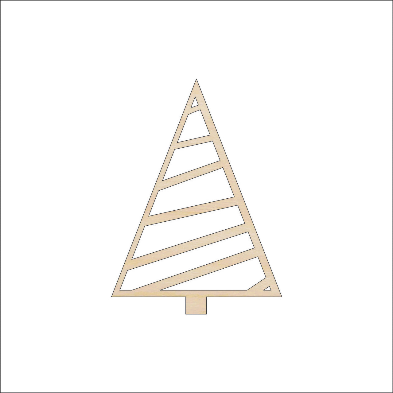 Tree Wood Craft Shape Laser Cut Out Unfinished DIY Craft Supply TRE147 - The Wood Shape Store