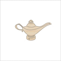 Genie Lamp Wood Craft Shape - Laser Cut Baltic Birch Unfinished DIY Wood Art Supplies WLD22 - The Wood Shape Store