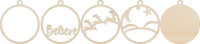 Deer 3D Laser Cut Ornament – Baltic Birch Wood Craft Supplies | DIY Wood Ornament Kit AN7 - The Wood Shape Store