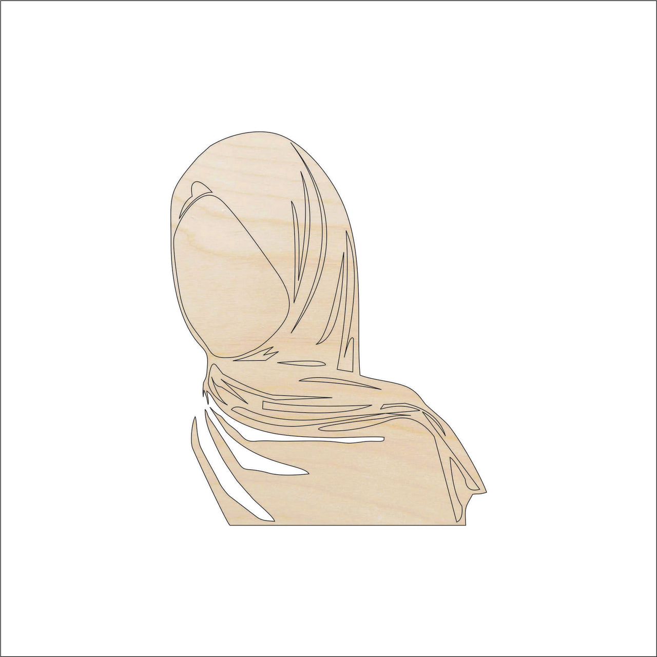 Woman Wood Craft Shape - Laser Cut Baltic Birch Unfinished DIY Wood Art Supplies PPL85 - The Wood Shape Store