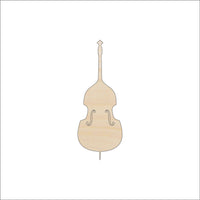 Violin Wood Craft Shape - Laser Cut Baltic Birch Unfinished DIY Wood Art Supplies MSC41 - The Wood Shape Store