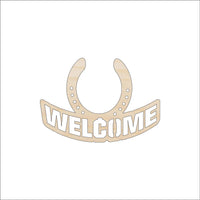 Horseshoe Wood Craft Shape - Laser Cut Baltic Birch Unfinished DIY Wood Art Supplies SGN70 - The Wood Shape Store