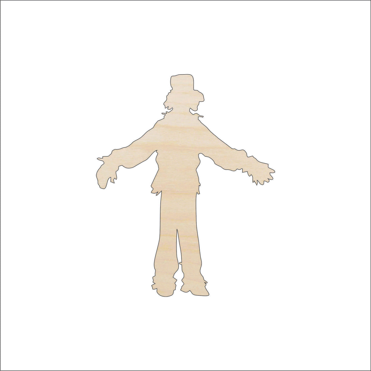 Scarecrow Wood Craft Shape - Laser Cut Baltic Birch Unfinished DIY Wood Art Supplies FAL188 - The Wood Shape Store