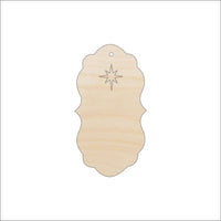 Gift Tag Wood Craft Shape - Laser Cut Baltic Birch Unfinished DIY Wood Art Supplies TAG19 - The Wood Shape Store
