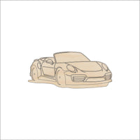 Car Wood Craft Shape - Laser Cut Baltic Birch Unfinished DIY Wood Art Supplies CAR127 - The Wood Shape Store