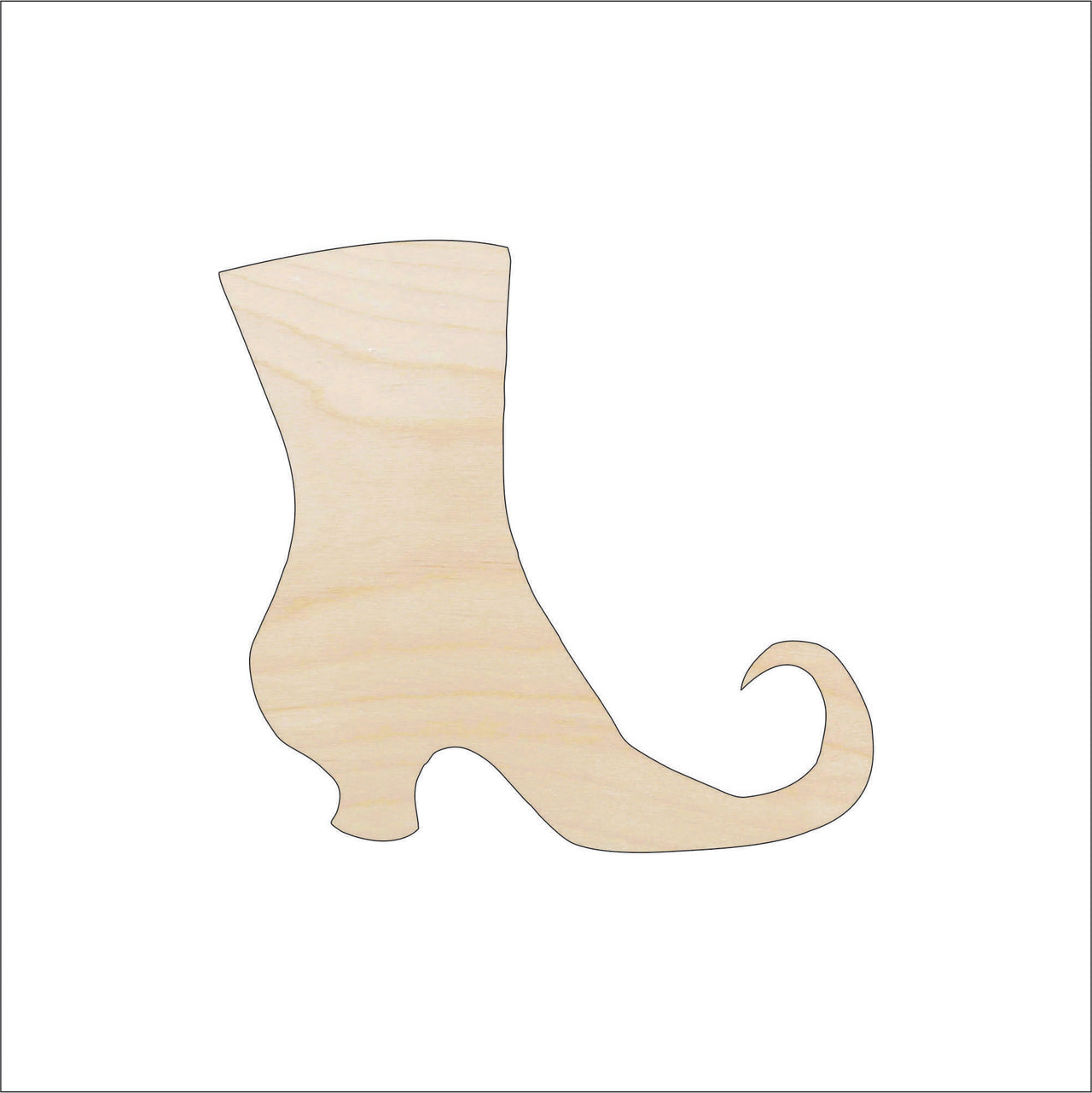 Witch Wood Craft Shape - Laser Cut Baltic Birch Unfinished DIY Wood Art Supplies FAL91 - The Wood Shape Store