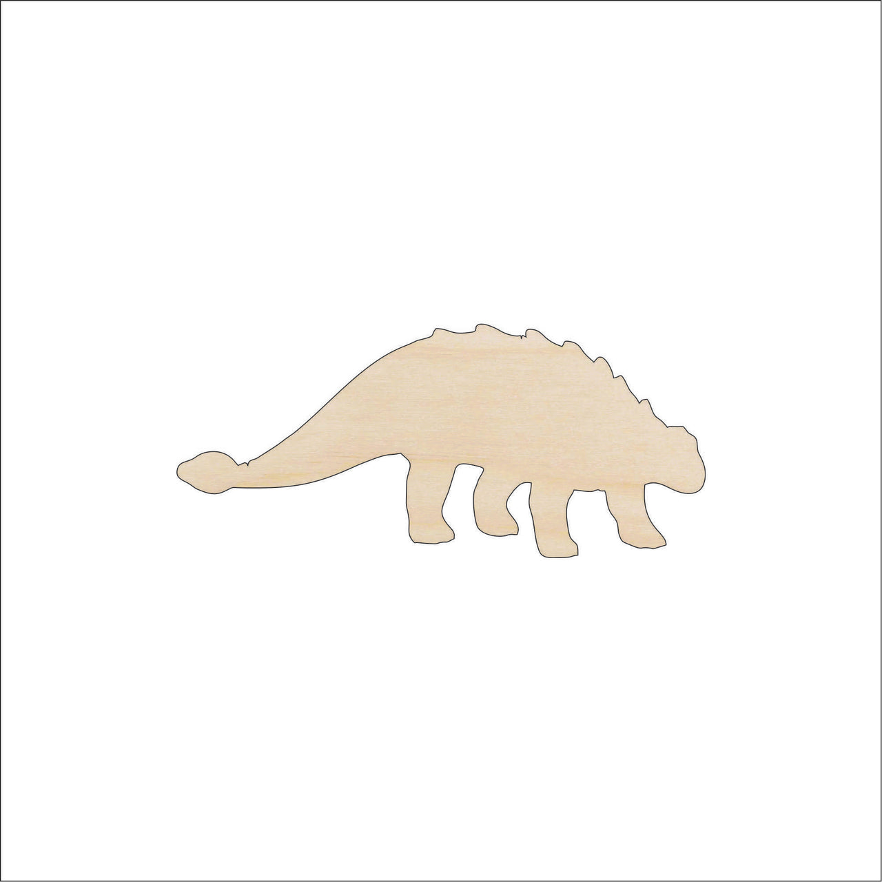 Dinosaur - Wood Craft Shape - Laser Cut Baltic Birch Unfinished DIY Wood Art Supplies DIN9 - The Wood Shape Store