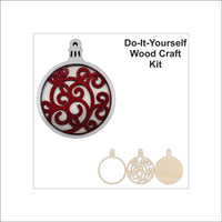 3D Laser Cut Ornament – Baltic Birch Wood Craft Supplies | DIY Wood Ornament Kit DS4 - The Wood Shape Store