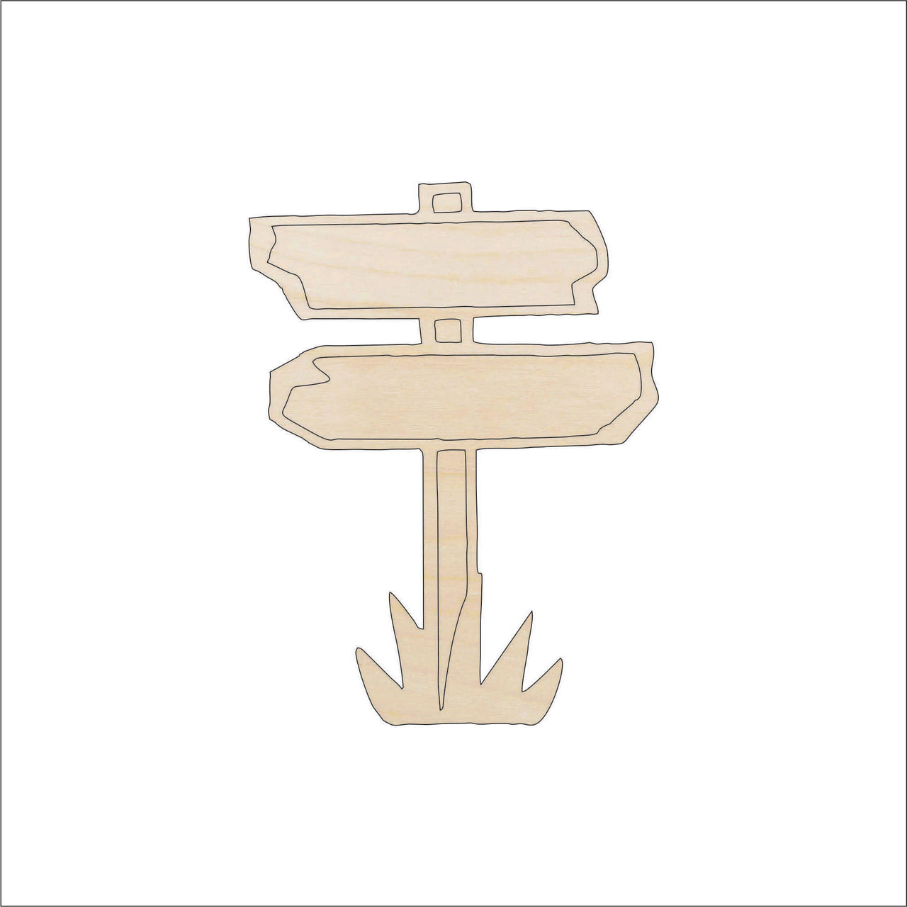 Sign Wood Craft Shape - Laser Cut Baltic Birch Unfinished DIY Wood Art Supplies SGN22 - The Wood Shape Store