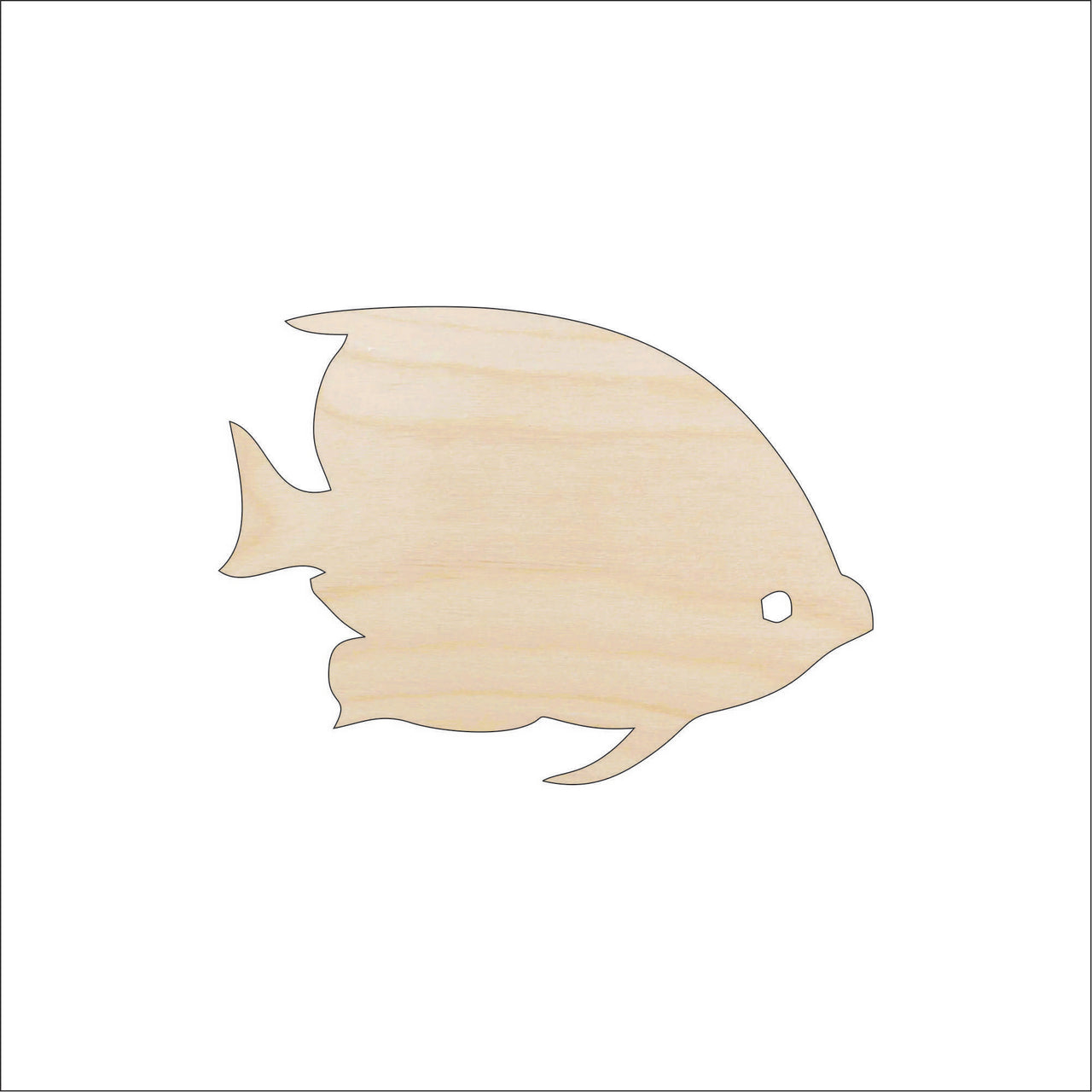 Fish Wood Craft Shape - Laser Cut Baltic Birch Unfinished DIY Wood Art Supplies FSH35 - The Wood Shape Store