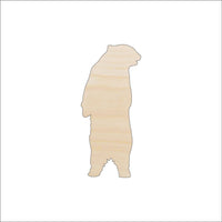 Bear Wood Craft Shape – Laser Cut Baltic Birch Unfinished DIY Wood Art Supplies BER38 - The Wood Shape Store