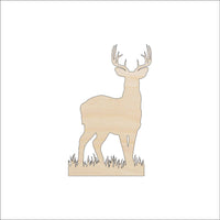 Deer Wood Craft Shape - Laser Cut Baltic Birch Unfinished DIY Wood Art Supplies DER71 - The Wood Shape Store