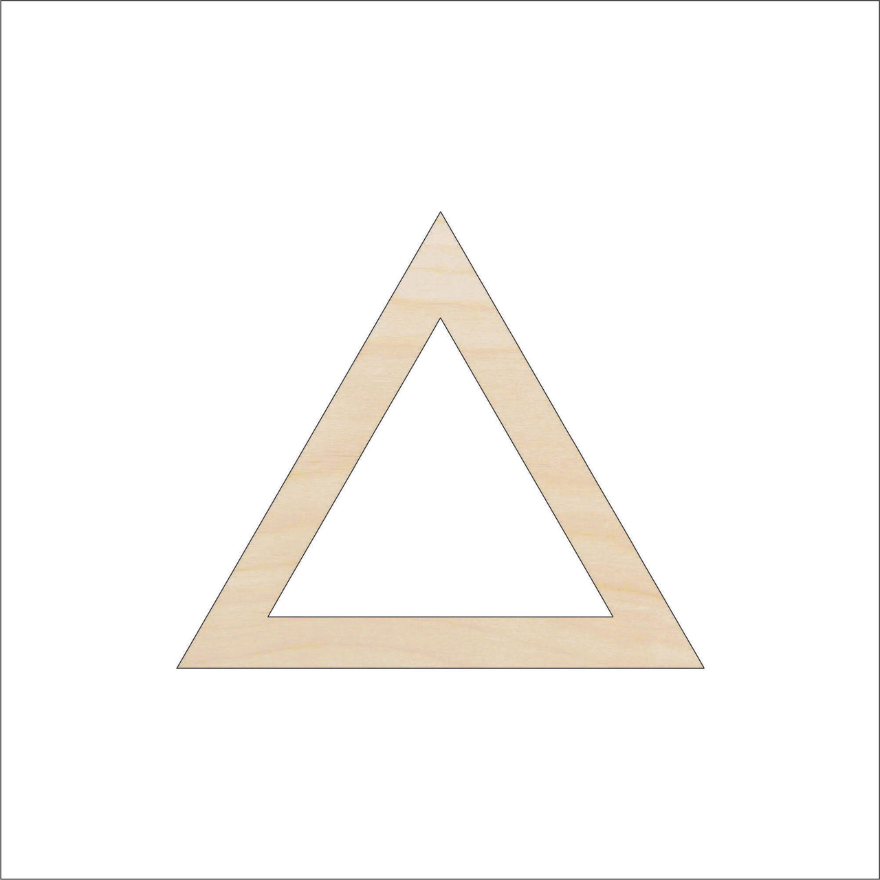 Triangle Wood Craft Shape - Laser Cut Baltic Birch Unfinished DIY Wood Art Supplies BSC56 - The Wood Shape Store
