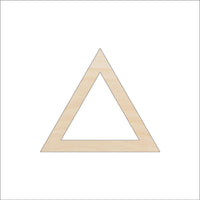 Triangle Wood Craft Shape - Laser Cut Baltic Birch Unfinished DIY Wood Art Supplies BSC56 - The Wood Shape Store