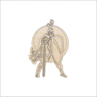 Knight Wood Craft Shape - Laser Cut Baltic Birch Unfinished DIY Wood Art Supplies PPL44 - The Wood Shape Store