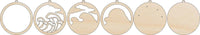 Ocean 3D Laser Cut Ornament Ocean – Baltic Birch Wood Craft Supplies | DIY Kit BC2 - The Wood Shape Store