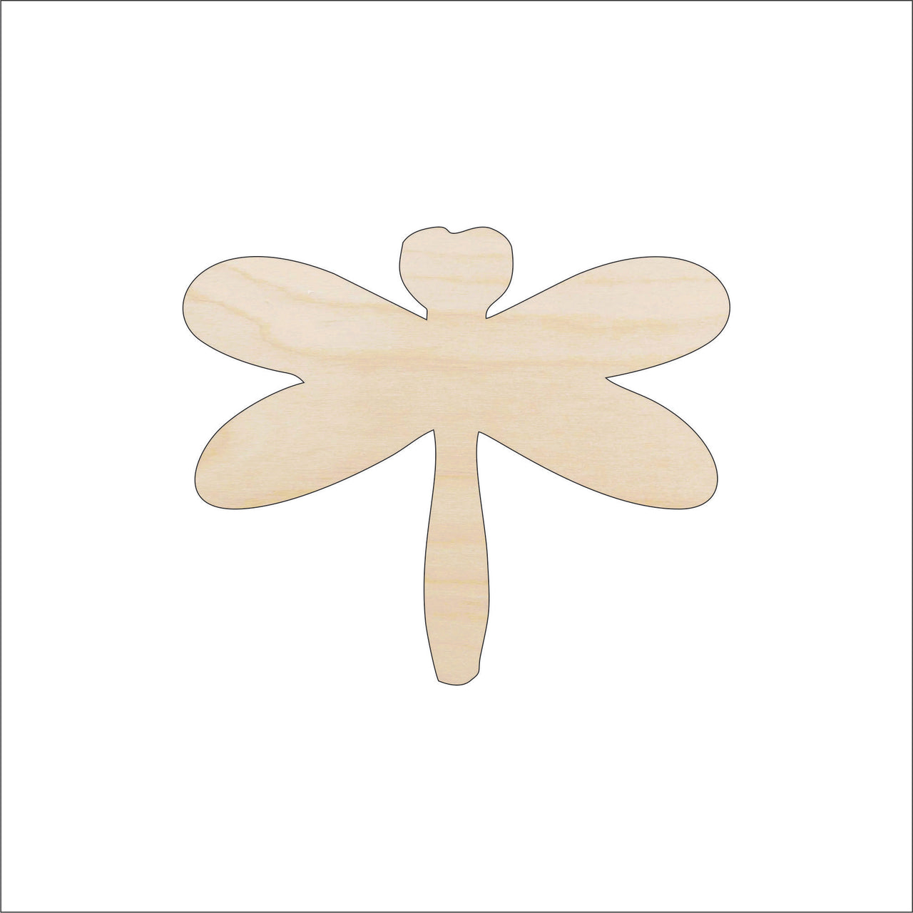 Dragonfly Wood Craft Shape - Laser Cut Baltic Birch Unfinished DIY Wood Art Supplies BUG116 - The Wood Shape Store