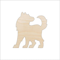 Wolf Wood Craft Shape – Laser Cut Baltic Birch Unfinished DIY Wood Art Supplies ANML44 - The Wood Shape Store