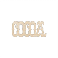 Cocoa Wood Craft Shape - Laser Cut Baltic Birch Unfinished DIY Wood Art Supplies FOD134 - The Wood Shape Store