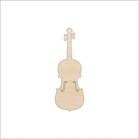 Violin Wood Craft Shape - Laser Cut Baltic Birch Unfinished DIY Wood Art Supplies MSC42 - The Wood Shape Store