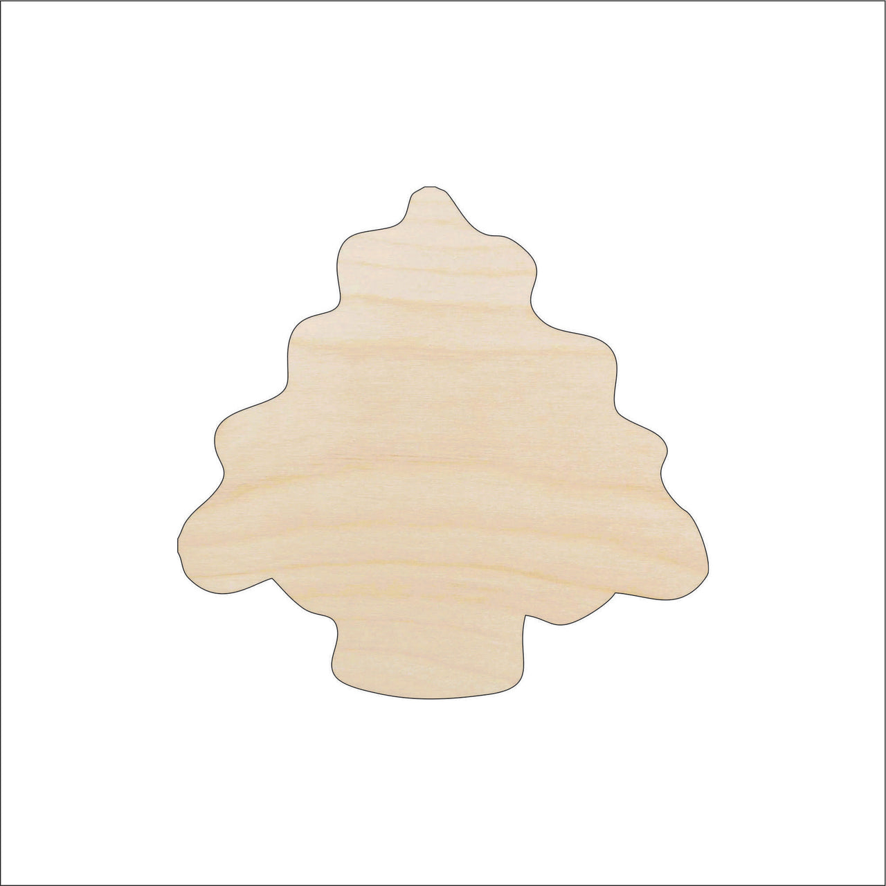 Tree Wood Craft Shape - Laser Cut Baltic Birch Unfinished DIY Wood Art Supplies XMS97 - The Wood Shape Store