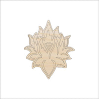 Orchid Flower Wood Craft Shape - Laser Cut Baltic Birch Unfinished DIY Wood Art Supplies FLR11 - The Wood Shape Store