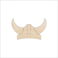 Helmet Wood Craft Shape - Laser Cut Baltic Birch Unfinished DIY Wood Art Supplies CLT110 - The Wood Shape Store