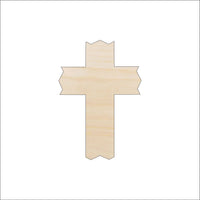 Cross Wood Craft Shape - Laser Cut Baltic Birch Unfinished DIY Wood Art Supplies REL48 - The Wood Shape Store