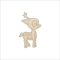 Deer Wood Craft Shape - Laser Cut Baltic Birch Unfinished DIY Wood Art Supplies DER53 - The Wood Shape Store