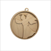 Angel 3D Laser Cut Ornament – Baltic Birch Wood Craft Supplies | DIY Wood Ornament Kit RE15 - The Wood Shape Store
