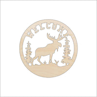 Moose Wood Craft Shape - Laser Cut Baltic Birch Unfinished DIY Wood Art Supplies SGN107 - The Wood Shape Store