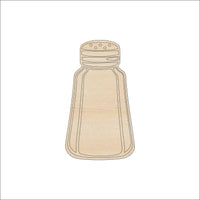 Salt Pepper Shaker Wood Craft Shape Laser Cut Out and Unfinished DIY Craft Supply FOD227 - The Wood Shape Store