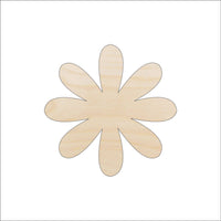 Flower Wood Craft Shape - Laser Cut Baltic Birch Unfinished DIY Wood Art Supplies FLR74 - The Wood Shape Store