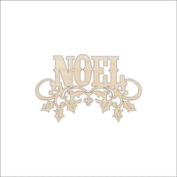 Noel Wood Craft Shape - Laser Cut Baltic Birch Unfinished DIY Wood Art Supplies XMS94 - The Wood Shape Store