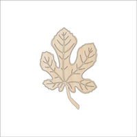 Leaf Wood Craft Shape - Laser Cut Baltic Birch Unfinished DIY Wood Art Supplies LEF39 - The Wood Shape Store
