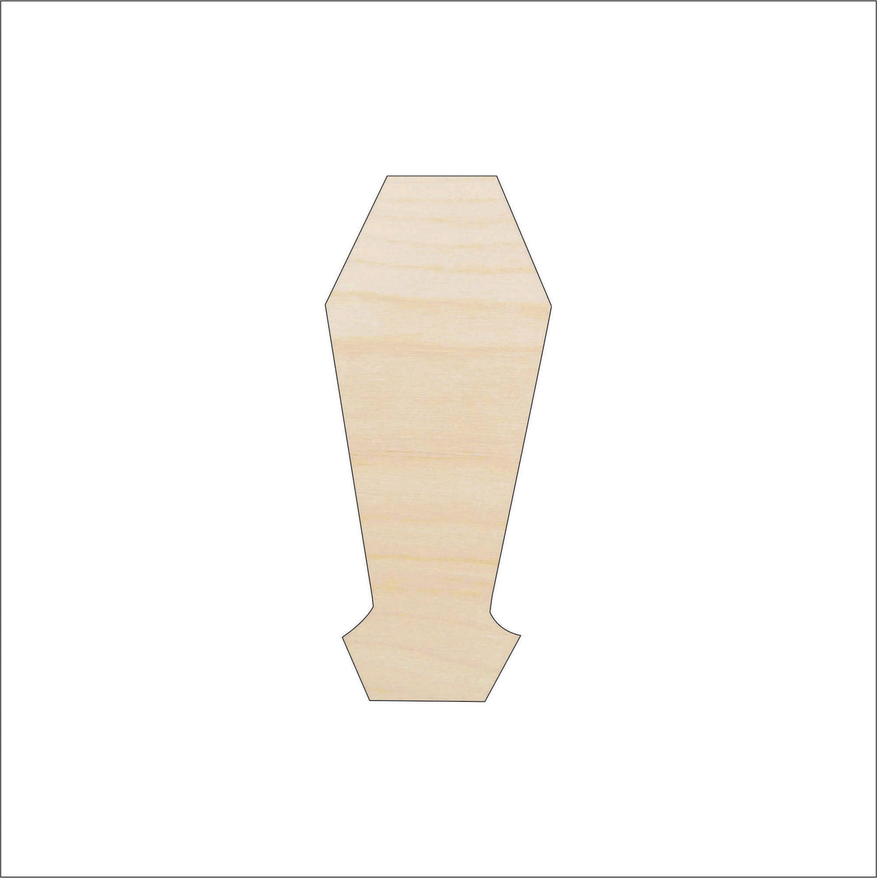 Coffin - Laser Cut Out Unfinished Wood Craft Shape FAL96 - The Wood Shape Store