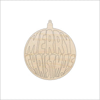 Christmas Ornament Wood Craft Shape - Laser Cut Baltic Birch Unfinished Art Supplies XMS208 - The Wood Shape Store