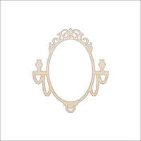 Mirror Wood Craft Shape - Laser Cut Baltic Birch Unfinished DIY Wood Art Supplies DCR1 - The Wood Shape Store