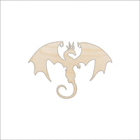 Dragon Wood Craft Shape - Laser Cut Baltic Birch Unfinished DIY Wood Art Supplies MYTH85 - The Wood Shape Store